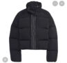 Womens Down Adidas Long Sleeve Oversized Fit Short Puffer Jacket