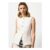 Womens Ecru Button up Co-Ord Waistcoat