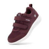 Womens Extra Wide Adjustable Diabetic Shoes, Swollen-Foot Burgundy 3.5X-Wide