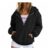 Womens Fleece Jacket Zip-up Hoodie, Cozy Winter Coat