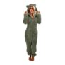 Womens Fleece Teddy Bear Onesie with Hood