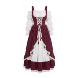 Womens Halloween Costume: Corset Steampunk Dress, Vampire-Fairy
