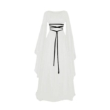 Womens Halloween Costume: Gothic Vampire Witch Pirate Dress, XXL White