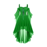 Womens Halloween Costume: Plus-Size L Witch, Skeleton and Pumpkin Dress