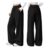 Womens Joggers with Pockets, Elastic Waist, Straight Leg