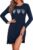 Womens Long Sleeve Nightdress with Heart Print