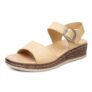 Womens Low Wedge Sandals with Arch Support, Available in 4 Colours