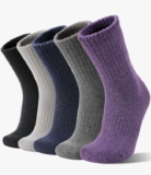 Womens Merino Wool Socks Thermal Warm Winter Boot Socks 5 Pairs sold by SandSuced FBA