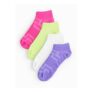 Womens Neon Microfibre Trainer Socks 4 Pack 4-8
