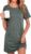 Womens Nightdress Short Sleeve Nighties Crew Neck Jersey Nightshirts T-Shirt Dress Soft Loungewear