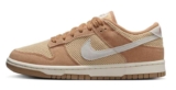 Womens Nike Dunk Low Trainers, Brwn/Ivry/On, Sizes 3-8