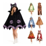 Womens Oversized Blanket Hoodie with Demon Wings