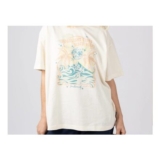 Womens Oversized Short Sleeve T-Shirt Cream