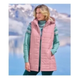 Womens Pink Padded Gilet