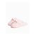 Womens Pink Textured Knot Detail Cupsole Mule Slippers