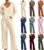 Womens Pyjamas Set Ribbed Knit Winter Lounge Wear Sets For Women UK Ladies V Neck Long Sleeve 2 Piece Outfits Loungewear Sets, Warm Leisure Suits Tops And Wide Leg Pants Sleepwear Nightwear