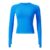 Womens Seamless Gym Tops, Long-Sleeve Thumb-Hole Yoga Tee
