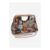 Womens Silver Embellish Flower Clutch Bag