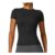 Womens Slim Fit Crew Neck Short Sleeve Tee Black