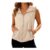 Womens Summer Breathable Hooded Vest with Zip Pockets UK M-4XL