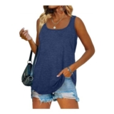 Womens Summer Plain Sleeveless Long Vest