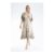 Womens Viscose Floral Print v Neck Short Sleeve Midi Dress