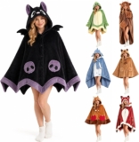 Womens Wearable Blanket Fuzzy Fleece Cosplay Halloween Costumes