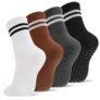 Womens Yoga Grip Socks 4 Pack – Size 2-5 – Sold by Onlkeow FBA