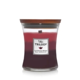 WoodWick Medium Hourglass Scented Trilogy Candle Sun-Ripened Berries with Crackling Wick Up to 60 Hours Burn Time