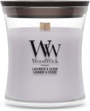 WoodWick Scented Candle with Crackling Wick Lavender & Cedar Mini Hourglass Candle Up to 20 Hours Burn Time Perfect Gifts for Women