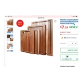 Wooden Chopping Board Acacia Wood