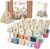 Wooden Flower Planting Toy, ABC Alphabet Learning, Early Educational Toys for 3 4 5 6 Year Old, Montessori Activities, Toddler Letter and Word Game, Birthday Gift for Boys & Girls