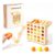 Wooden Montessori Toys for 3-12 Connect Four and Bouncing Ball