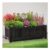 Wooden Oblong Folding Planter – Black