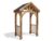 Wooden Porch Canopy Kit 2m x 1.5m Pressure Treated, Black Shingles – Sold & shipped by Dunster House Limited