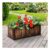 Wooden Raised Garden Bed with Drainage Gaps