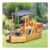Wooden Sandbox, with Canopy Bench Seat Storage Space, Aged 3-8 Year