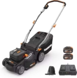 Worx WG737E 40V 37cm Cordless Lawnmower – Includes 2x 4.0Ah Batteries & Charger