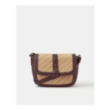 Woven Crossbody Bag Brown