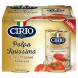 X2 Cirio Polpa Finissima Finely Chopped Italian Tomatoes 4 x 400g (8 Total)