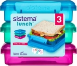 X3 Sistema Lunch Square Sandwich Box 450Ml