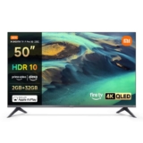 XIAOMI TV F Pro 50, 50 Inch (127 cm) 4K QLED Smart TV, Fire TV, HDR10 60Hz with 120Hz Game Boost