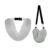 XIHIRCD U-Shape Travel Pillow Stuffable with Clothes, Dark Gray