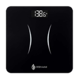 XShield High Precision Body Weight Scale with 180kg/400lb Capacity Backlit LCD Display – with Prime