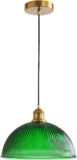 XZHGCEE Vintage Pendant Light Fixtures: Green Glass Pendant Lights Kitchen Island, Modern Green Pendant Light Fixture for Bedroom Dining Room