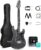 Xmari Smart Electric Guitar with Built-in DSP Effects, 4 Presets, USB-C OTG Recording, Headphone Output, Alnico Pickups w/Coil Split, Carbon Fiber Body, Gig Bag, Strap, Cable & Picks