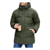 Xnova Quilted Padded Hooded Coat, Green