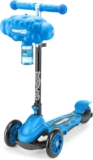 Xootz Kids Bubble Go Scooter with Bubble Machine, for Boys and Girls, Blue 3 Wheel Kids Scooter with Bubble Machine, Adjustable, Foldable Tri Scooter for Toddlers, Balance and Lean to Steer