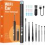 Xylla Ear Wax Removal with 1920P HD Ear Camera Ear Cleaner with 12 Ear Spoons & 6 LED Lights Wireless Ear Wax Remover Kit USB-C Rechargeable for iPhone iPad Android Ear Cleaning Kit