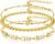 YADOCA Gold Bracelet for Women 18K Gold Plated Stacking Bracelet Set Dainty Zircon Link Paperclip Chain Bracelets for Women Teenage Girls Gifts Trendy Jewelry
